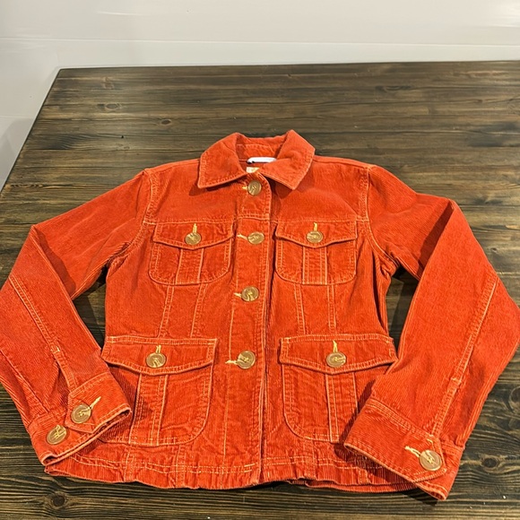 Tulle Jackets & Blazers - Tulle orange corduroy jacket